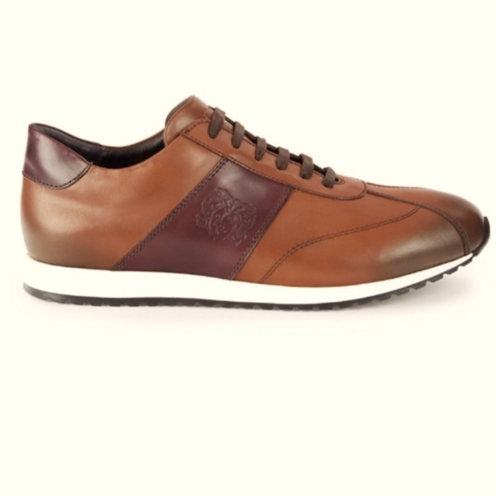 BRUNOMAGLI LEATHER SNEAKERS